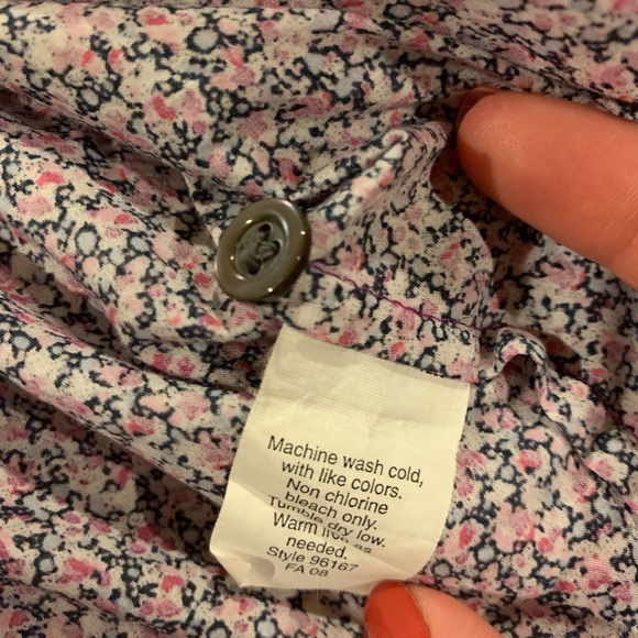 JCREW J. Crew Liberty Print Shirt Women's Size 0 - Picture 4 of 5